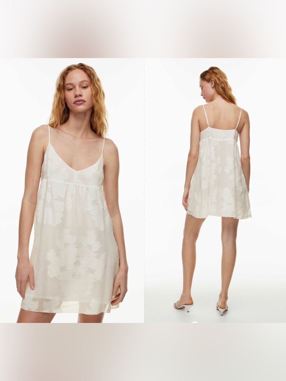 New Wilfred Lover V-Neck Babydoll Mini Dress Sz S